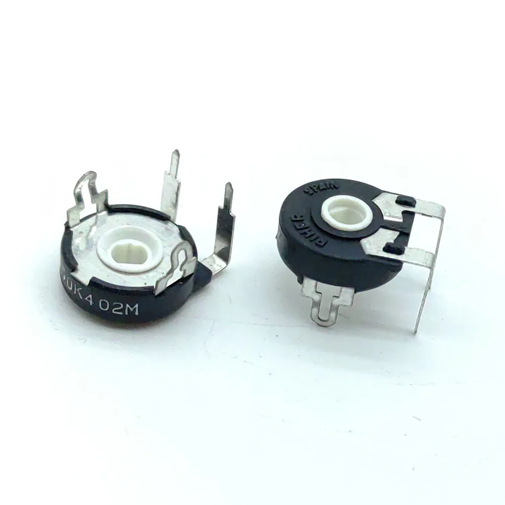 20pcs PIHER Adjustable Potentiometer PT15NV18-50K Horizontal Oval Hole Trimmer Potentiometer Wide Foot