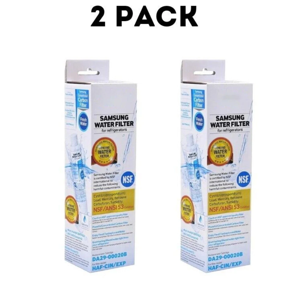 Refrigerator Water Filter Replacement for Samsung DA29-00020B RF28HFEDBSR RF261BEAESR RF263BEAESR RF263BEAESG RF28JBEDBSG WF294