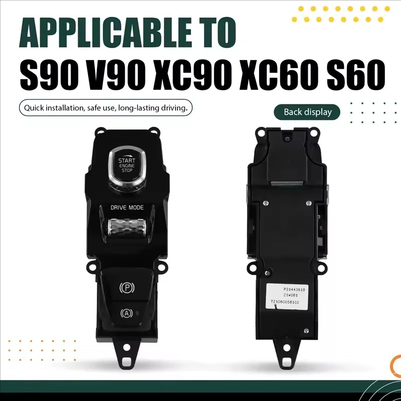 31443818 Parking Switch Panel Ignition Switch Driving Mode Select For Volvo S90 V90 XC90 XC60 S60