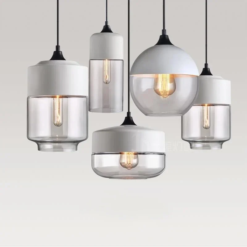 Imagem -03 - Nordic Led Glass Pendant Lights Luminárias Modernas Arte em Madeira Criativa Quarto Jantar Sala de Estar Cor de Madeira Lâmpadas Penduradas