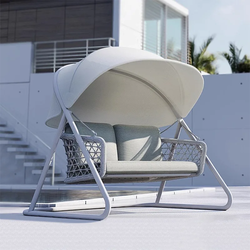 Outdoor Swing B & B Villa Courtyard Outdoor Swing Basket Nordic Indoor Balcony Home Rocking Chair