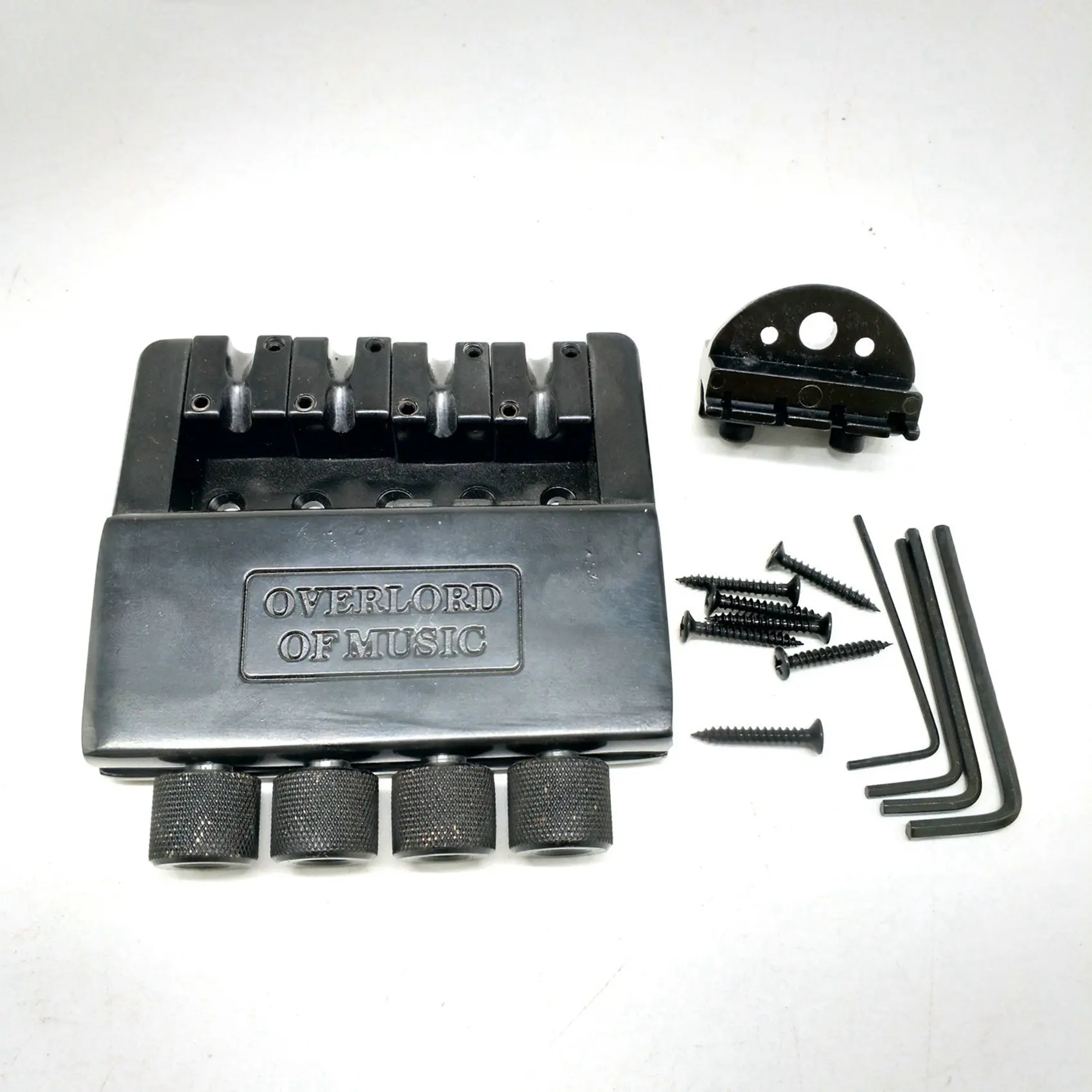 -[Cilae-17R] 2 Set 4 String Headless Bass Guitar Bridge System Electric Bass Part For Headless Electric Bass Replacement