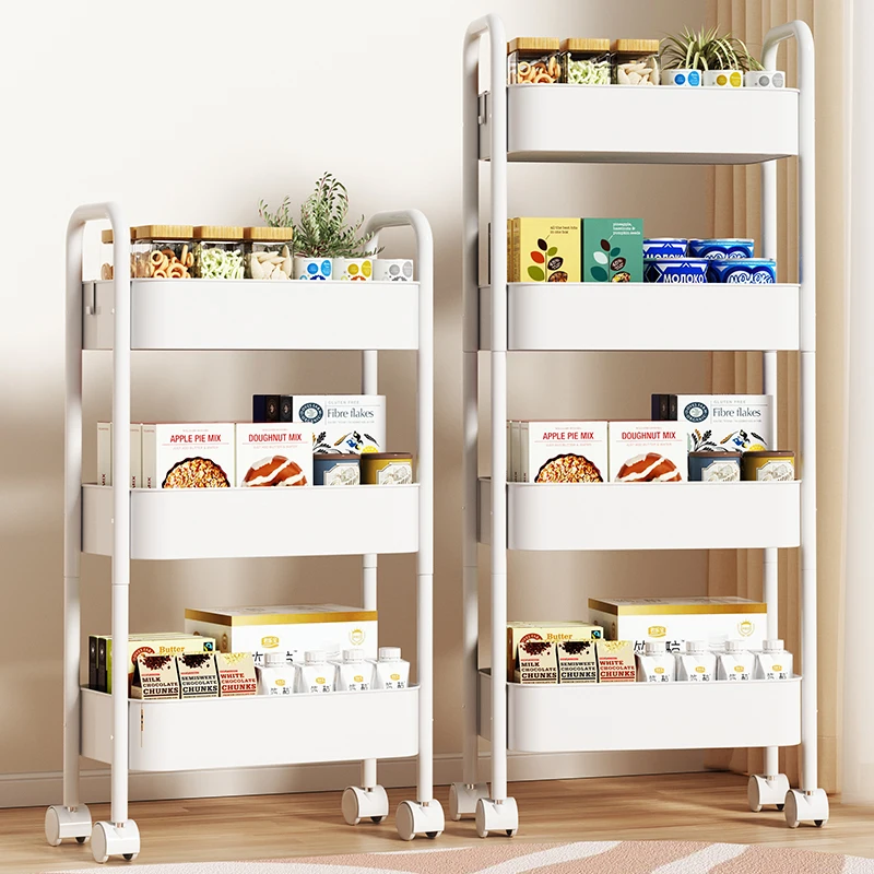 Organizer Mobile Shelf Kitchen Islands Trolley Storage Kitchen Islands Wheels Shelf Organizador De Cocina Restaurant Furiture