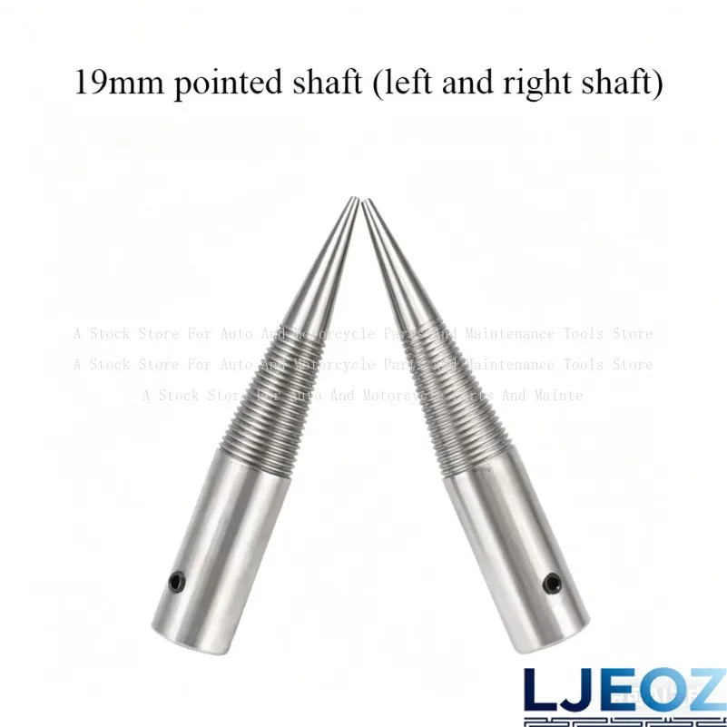 2Pcs Taper Spindle Left&Right Installed Shaft for Buffing Wheels Grinder Parts