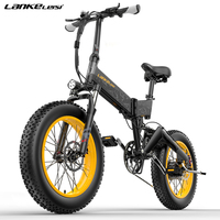 Lankeleisi Electric Bike X3000Plus 1000W 48V 17.5Ah 20in Fat Folding Downhill Fork Soft Tail Dual Suspension EU/UK/US Stock