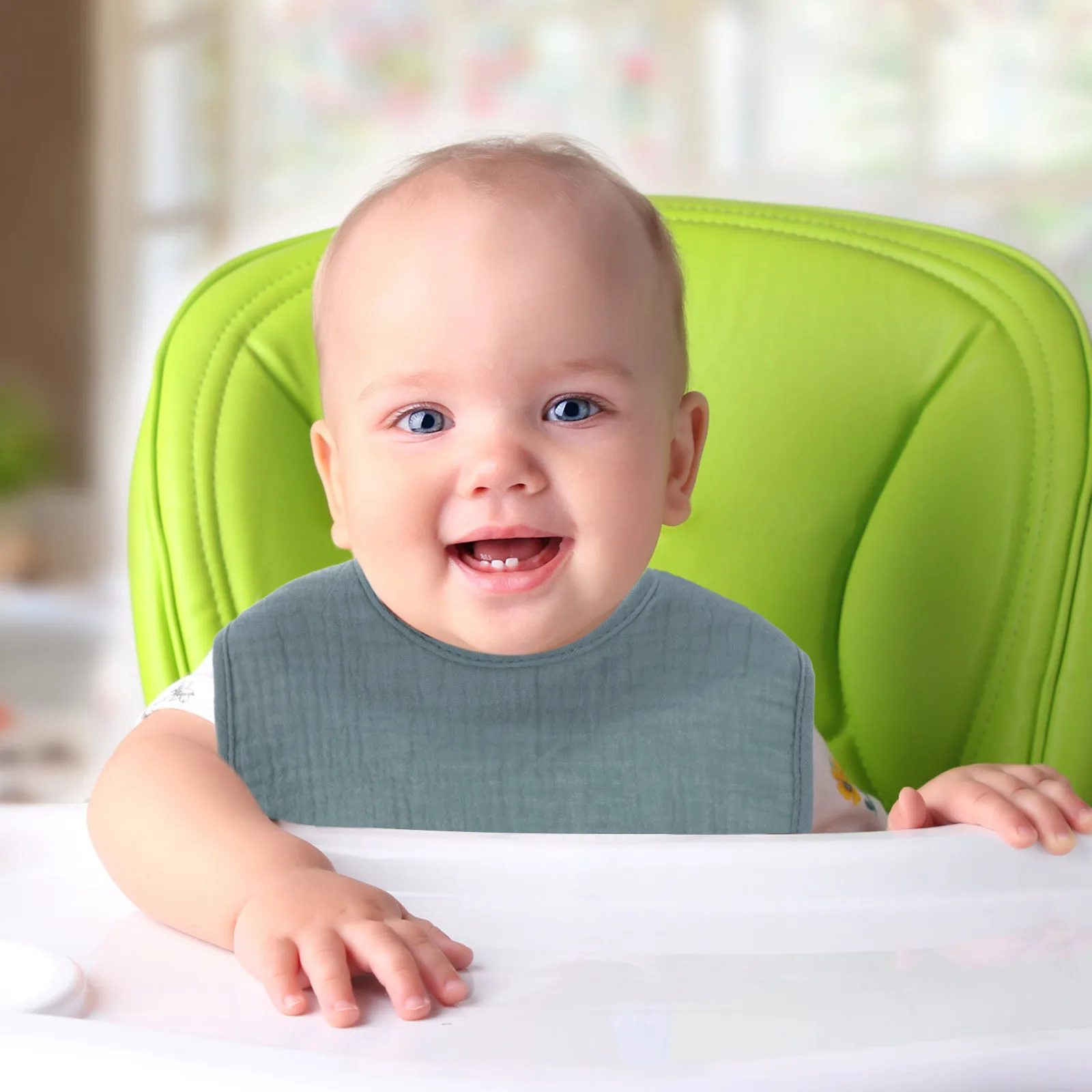 

6Pcs U Shaped Baby Bibs Bandana Soft Drool Bibs Newborn Feeding Supplies Breathable Washable Baby Bib Toddler Eating Supplies