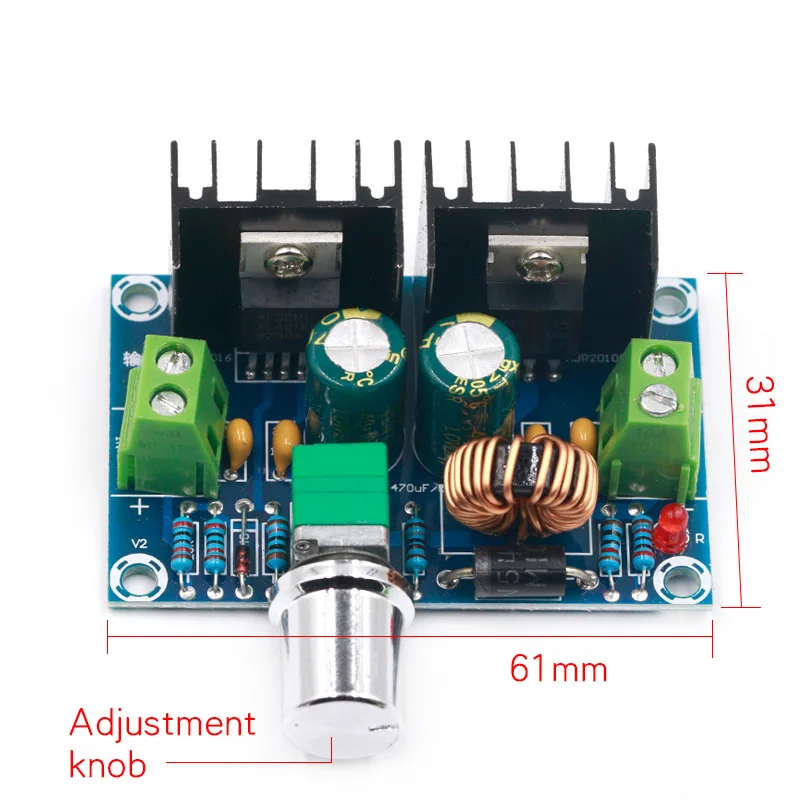 XH-M401 DC-DC Step Down Buck Converter Power Supply Module XL4016E1 PWM Adjustable 4-40V To 1.25-36V Step Down Board 8A 200W