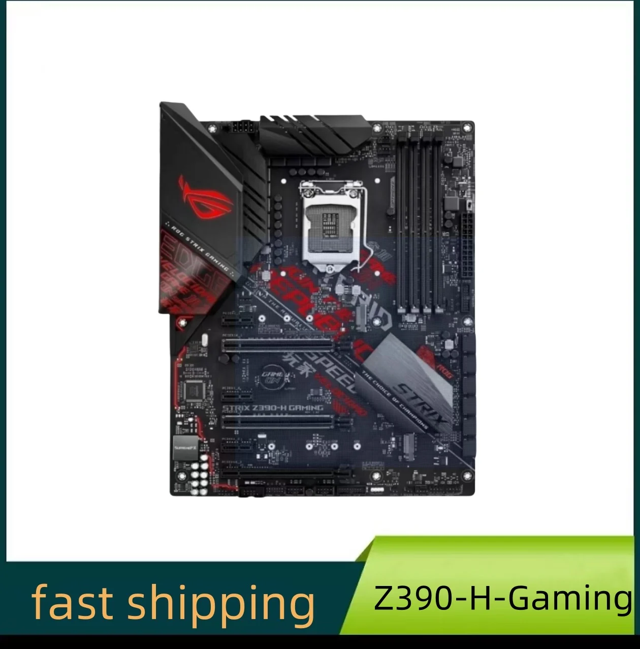 ASUS ROG Strix Z390-H Gaming Motherboard LGA1151 (Intel 8th and 9th Gen) ATX DDR4 DP HDMI M.2 USB 3.1Gen2 Gigabit LAN