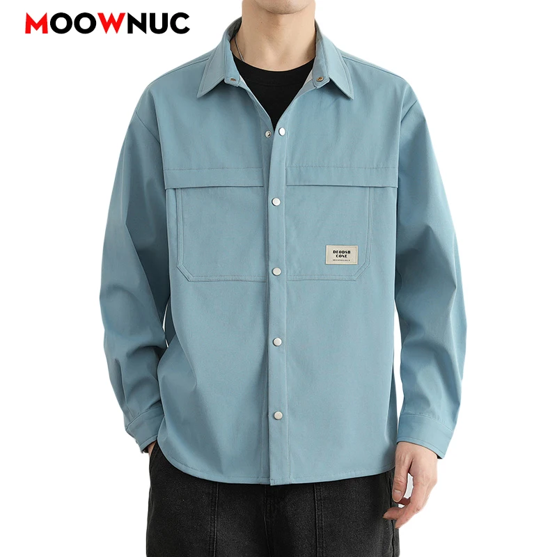 

Casual Shirt Long Sleeve Shirt For Men Men's Streetwear Mens Clothing Camisas Blouse Spring Autumn Streetdress Hombre Plus Size