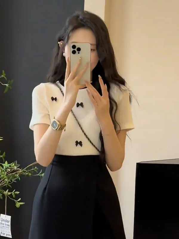 

Fashionable Two-Piece Set JEWTEN Brand Spring Summer New Arrival Women's Clothing Short Skirt Pants Suit Elegant Sensation
