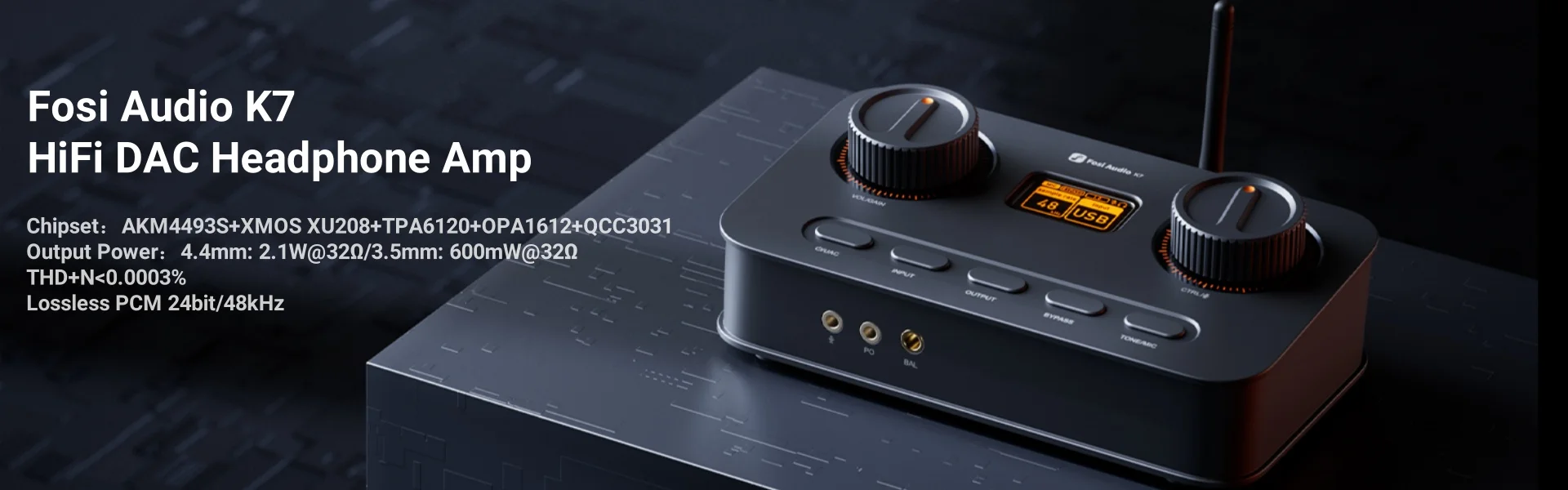 Fosi Audio MC331 2.0 Channel Bluetooth Stereo Integrated Tube Amplifier, Mini All-in-One DAC Audio Power Amp for Passive Speaker