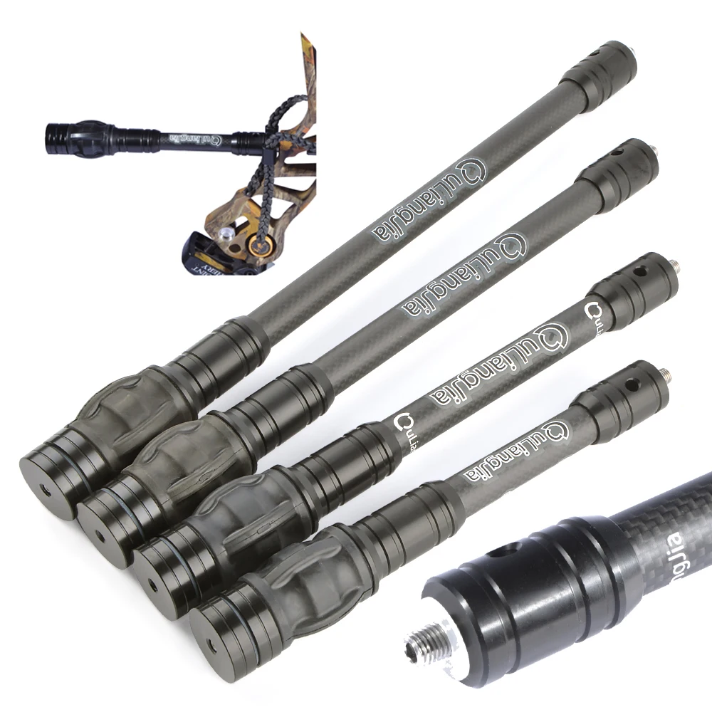 

Стабилизатор балансировочного стержня для блочного лука, 6/8/10/12 дюймов, карбоновая амортизация, амортизация для стрельбы по мишеням, охотничьи аксессуары