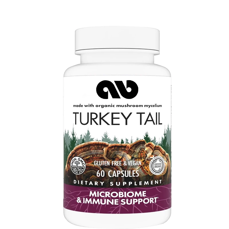 

Turkey Tail Capsules, Natural Immune System and Digestive Support, Mushroom Supplement, Odorless, 60 capsules