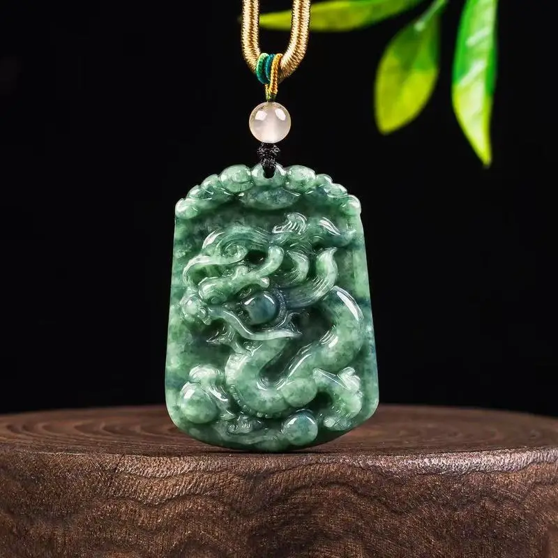 Natural A-grade jadeite zodiac animal pendants: rat, ox, tiger, rabbit, dragon, snake, horse, sheep, monkey, chicken, dog, pig