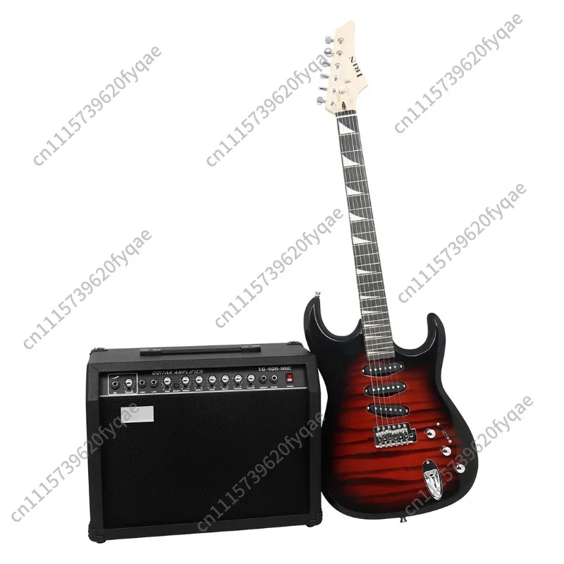 Portable 40W Electric Guitar Amplifier Musical Instrument Speaker Outdoor Sound Loudspeaker Guitar Amp for Street Stage Practice