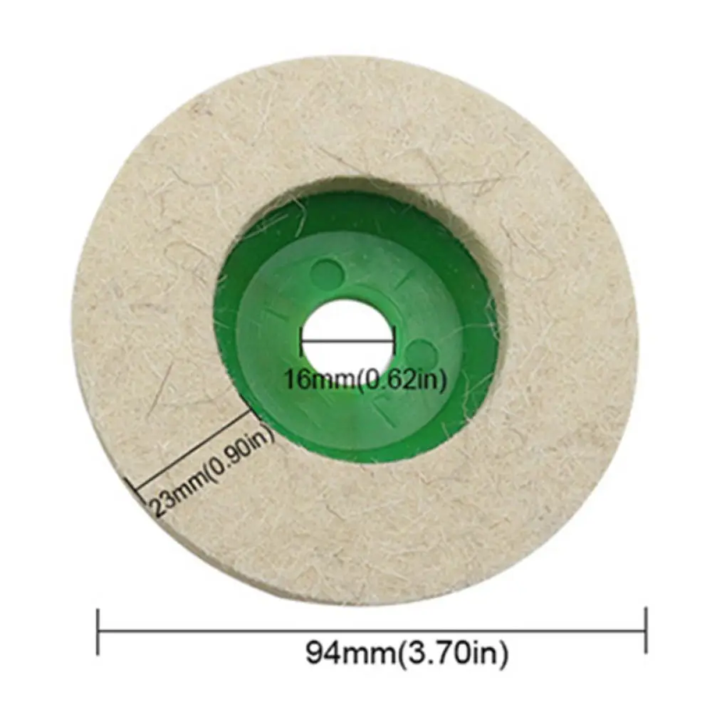 For QST EXPRESS Wool Felt Polishing Wheel For Angle Grinder Buffer Disc Rotary Tool Accessory Metal Wood Buffing