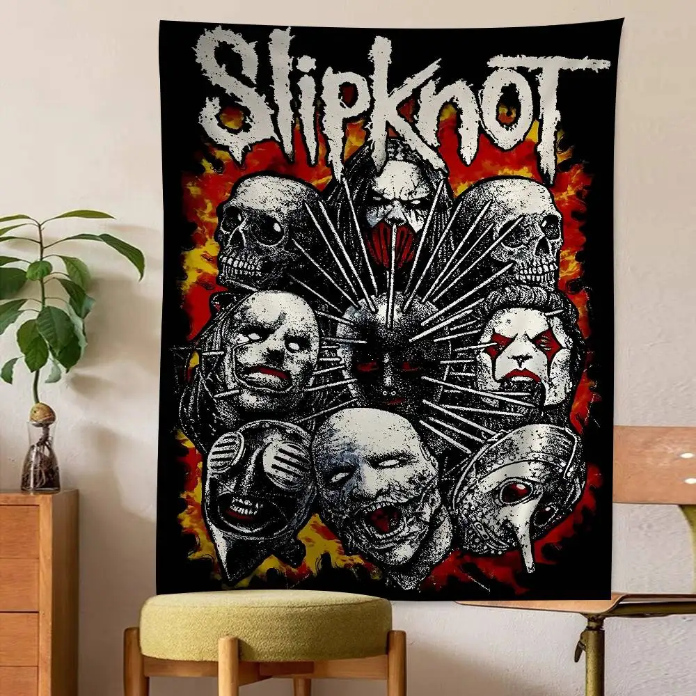 Band Rap S-Slipknot Cartoon Wandteppich Wandbehang Dekoration Haushalt Home Decor
