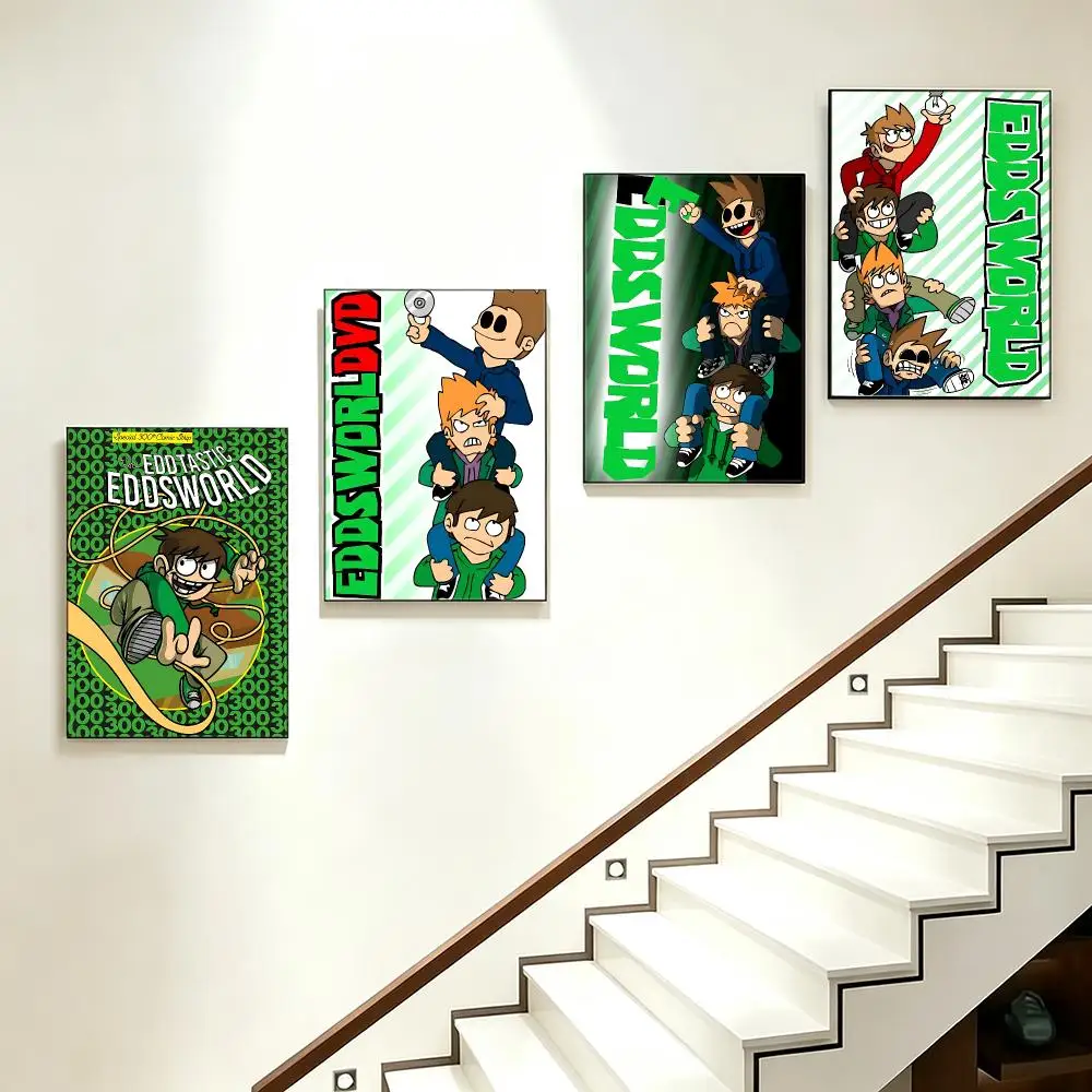 anime Eddsworld Poster Poster HD  Printing Soothing and Cream Style Home Decor for the Living Room cafes Gift Giving