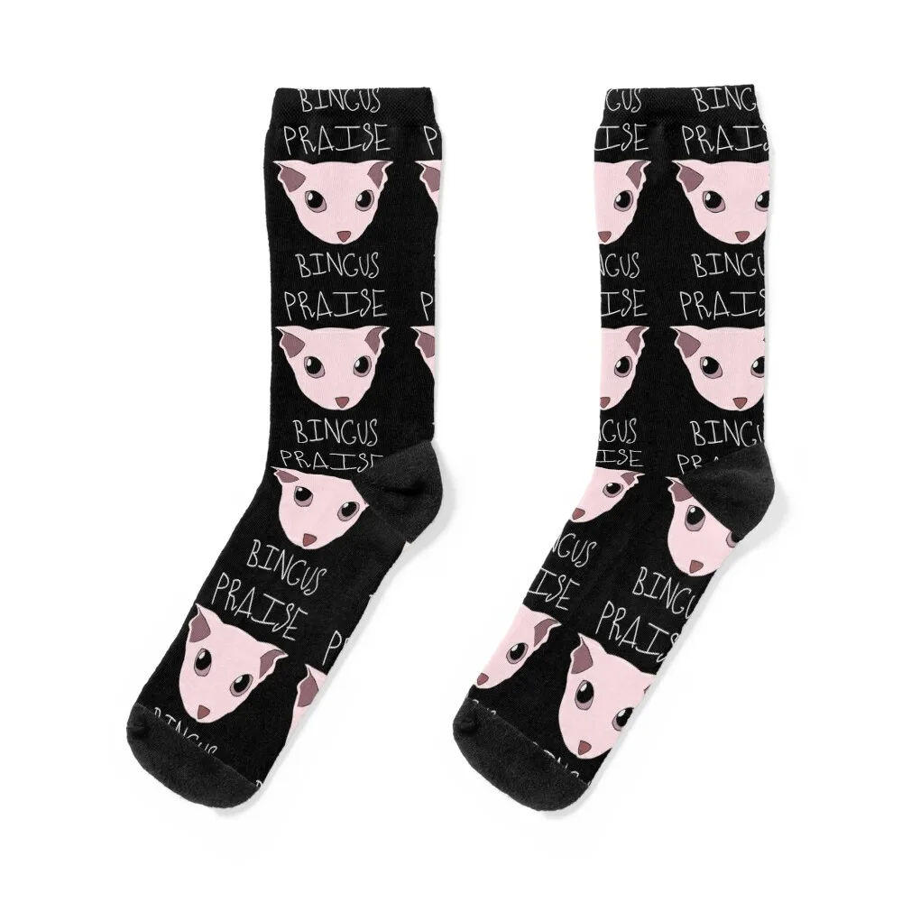 

Praise Bingus Socks floor cartoon custom hiking Socks Female Men's Novelties halloween anime football Girl'S Socks Men's
