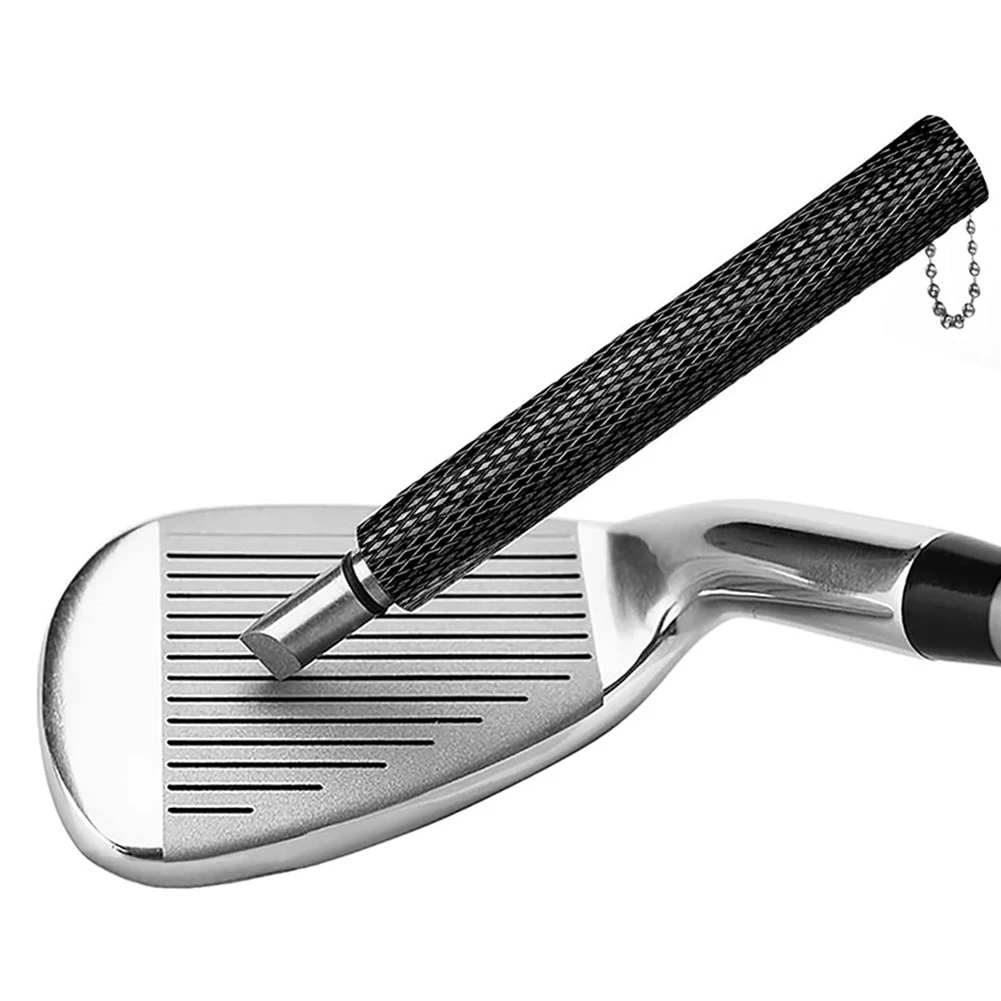 Golf Club Groove Sharpener Stainless Steel Re-Grooving and Cleaning Tool for Re-Grooving Wedges and Irons U and V-Grooves