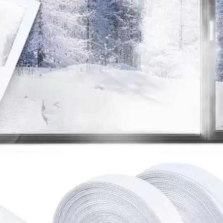 Window Insulation Kit Designed with Waterproof PE Film and and Fasteners for Secure Fit and Seasonal Reuse Window