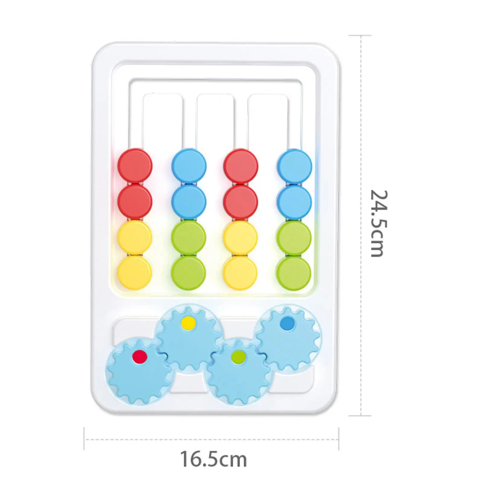 Slide Puzzle Spielzeug Vier Farben Spiel Aktivität Board Frühe Bildung Reise Spielzeug