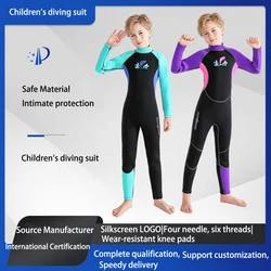 Kids Neoprene One Piece Wetsuit 3mm Thermal Keep Warm Diving Suit Snorkeling Surfing Swimming Suit Boys Girls Diving Clothes