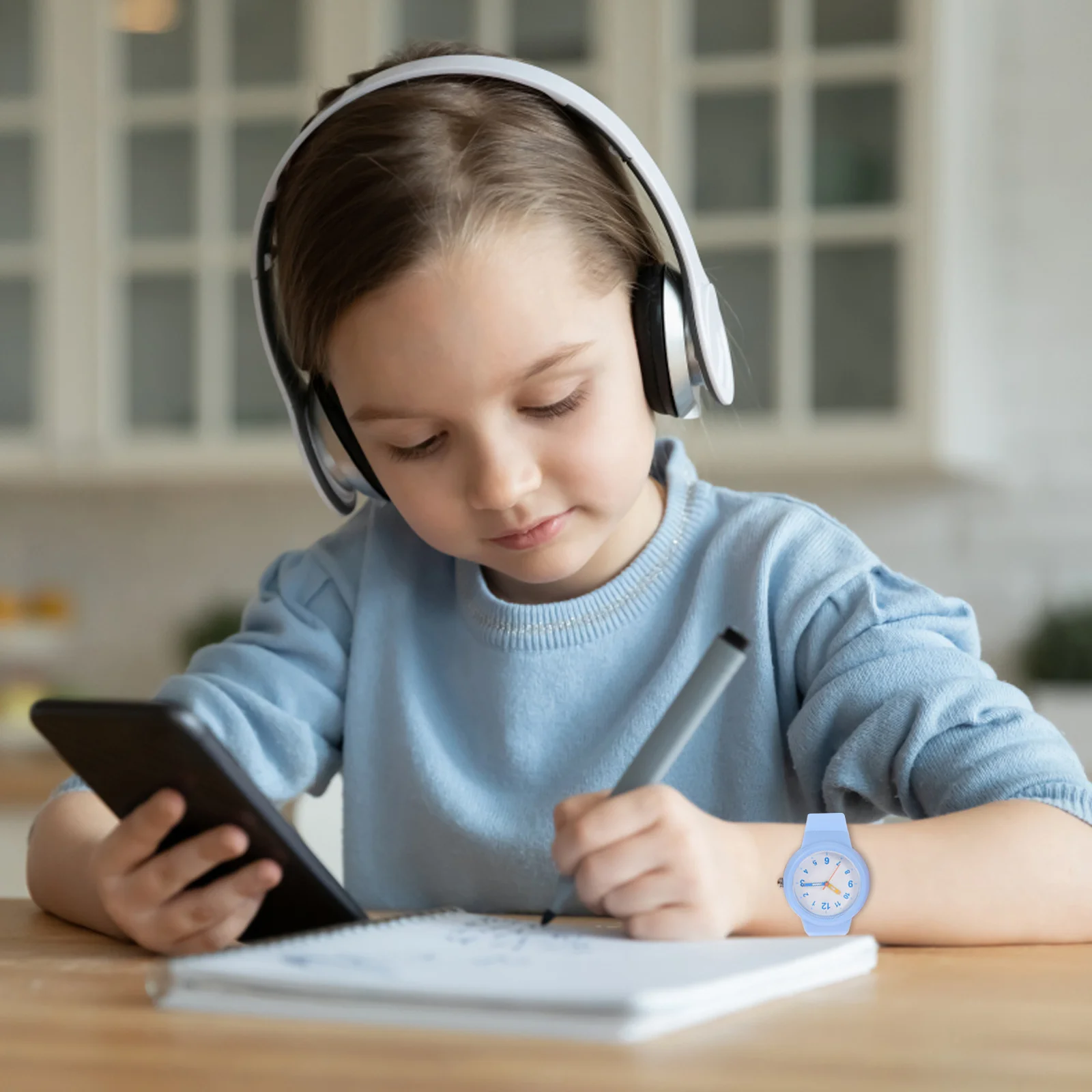 

1Pcs Waterproof Children Watch Stylish Durable Kids Exam Wristwatch Comfortable and Practical for Everyday Use