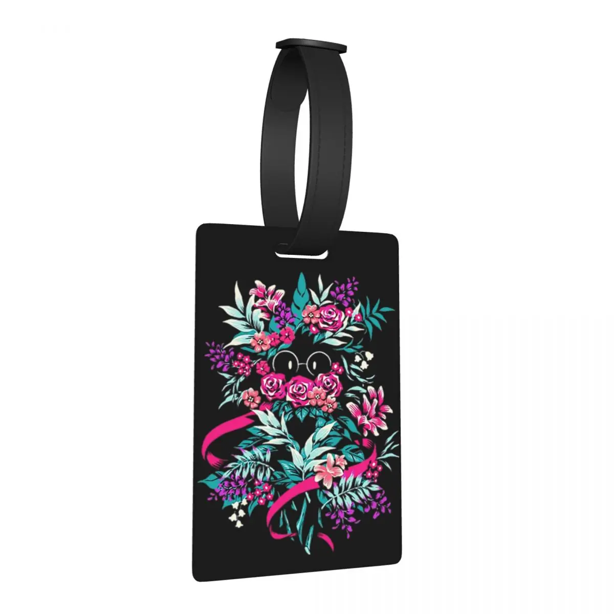 

Deltarune Spamton Merch Ralsei Цветочные багажные бирки Чемодан для путешествий Портативный багаж Посадная бирка Держатель этикетки ID Имя Адрес