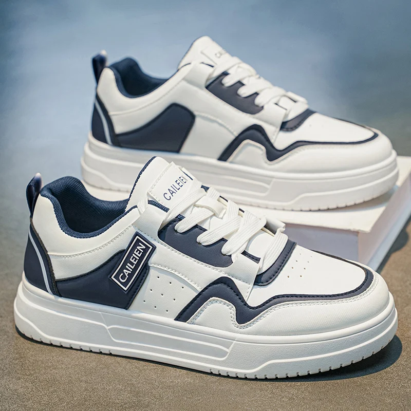 New Spring Shoes for Men Waterproof Sports Leisure Shoes Low Top Flat Bottom Versatile Breathable Simple Comfortable Men's Shoes