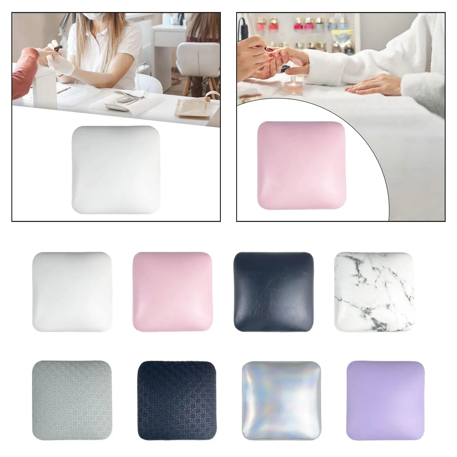 Nail Elbow Rest Professional Comfortable Soft Elbow Hand Rest Elbow Pad Cushion Microfiber Leather for Salons Manicure Home DIY