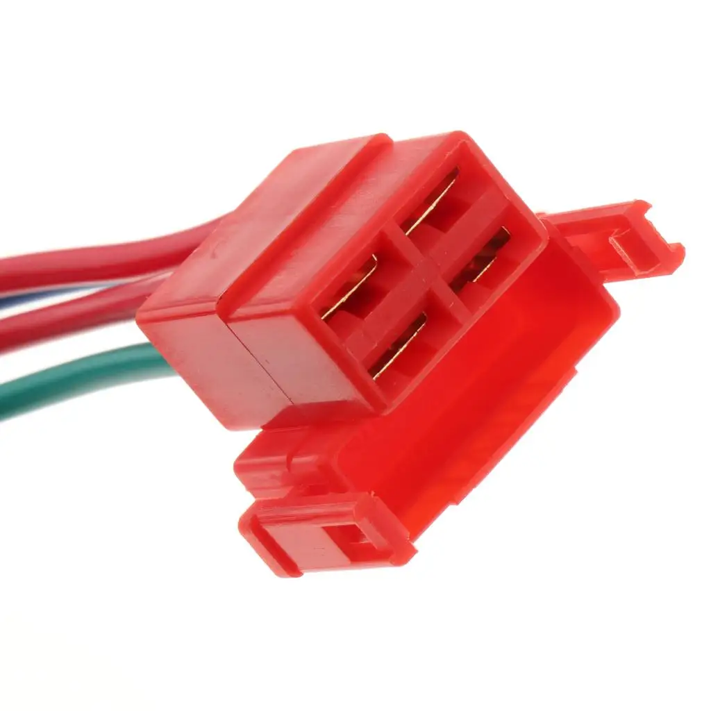 Motorcycle Starter Relay Solenoid Plug 4 Wire Connector Red 12V Cable Harness for Honda CBR 600 900 954 1000XX