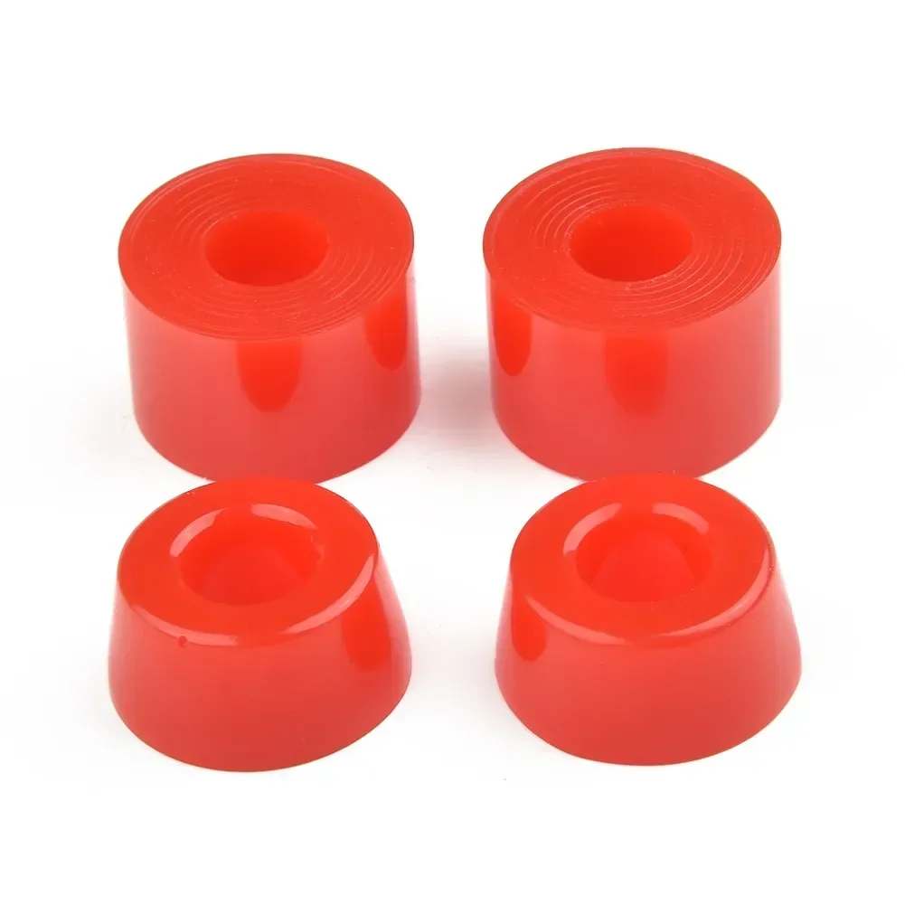 4pcs Cone/cylindrical Skateboard Cushion 95/100/85A Refreshing Four-wheel Skateboard Bracket PU Scooter Gasket