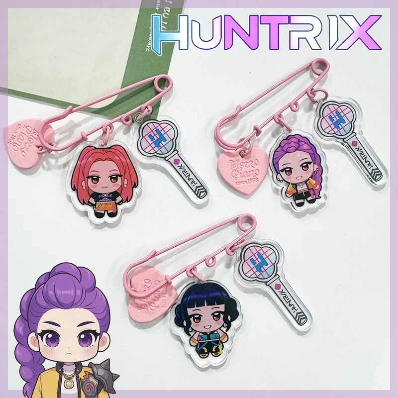 

KPOP Pin Pendant Cartoon Metal Brooches Acrylic Keychain Charms Backpack Jacket Hat Lapel Badge Decorative Women Fashion Jewelry