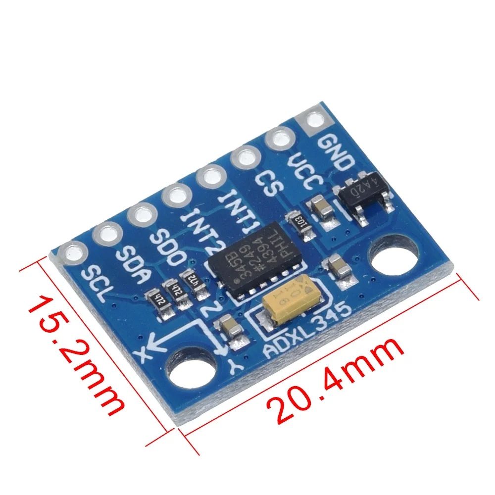 TZT GY-291 ADXL345 digital three-axis acceleration of gravity tilt module IIC/SPI transmission In stock