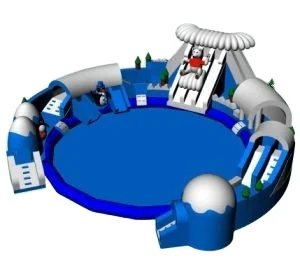 Giant Inflatable PVC Water Park Outdoor Ground Water Pool Games and Equipment for Play