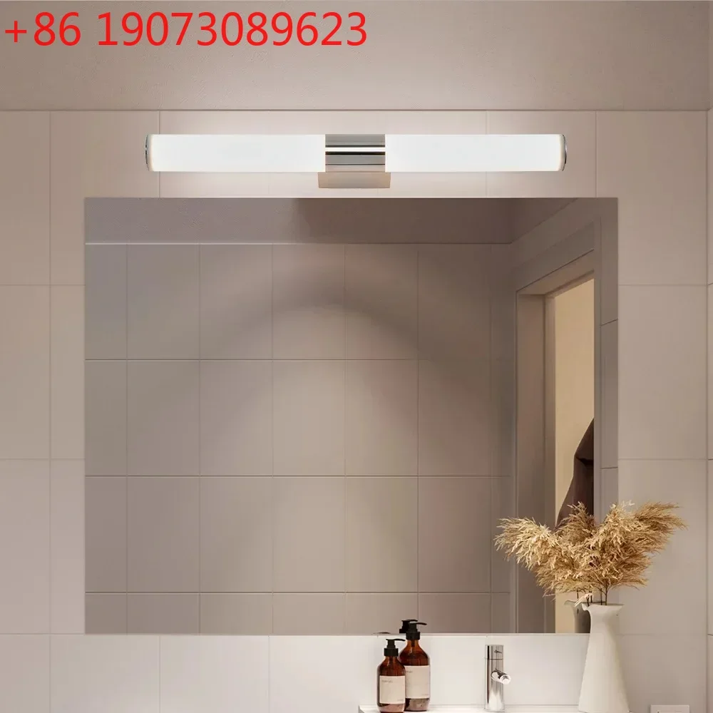 

Modern LED Wall Lamp Bathroom Fixture Chrome Bathroom Mirror Lamp