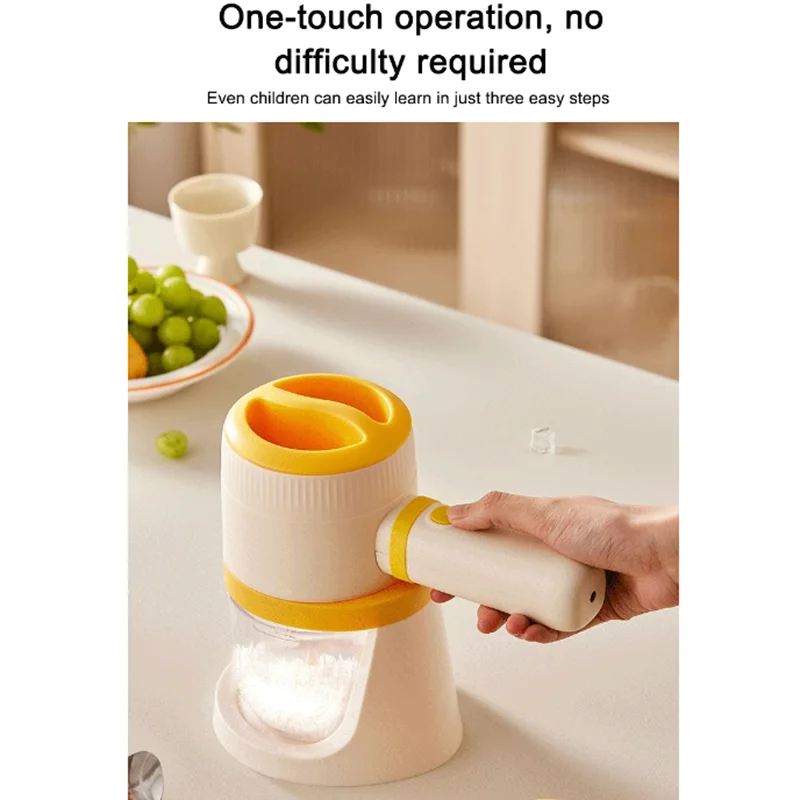 Ice Block Making Machine Household Multi-Purpose Detachable Mini Electric Shaved Slush Smoothie Maker Crusher Shaver