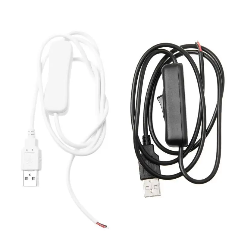 R53C 5V Power Plug Connector Cable USB to 2Pin 2 Wire USB 2.0 to for DC Power Cable
