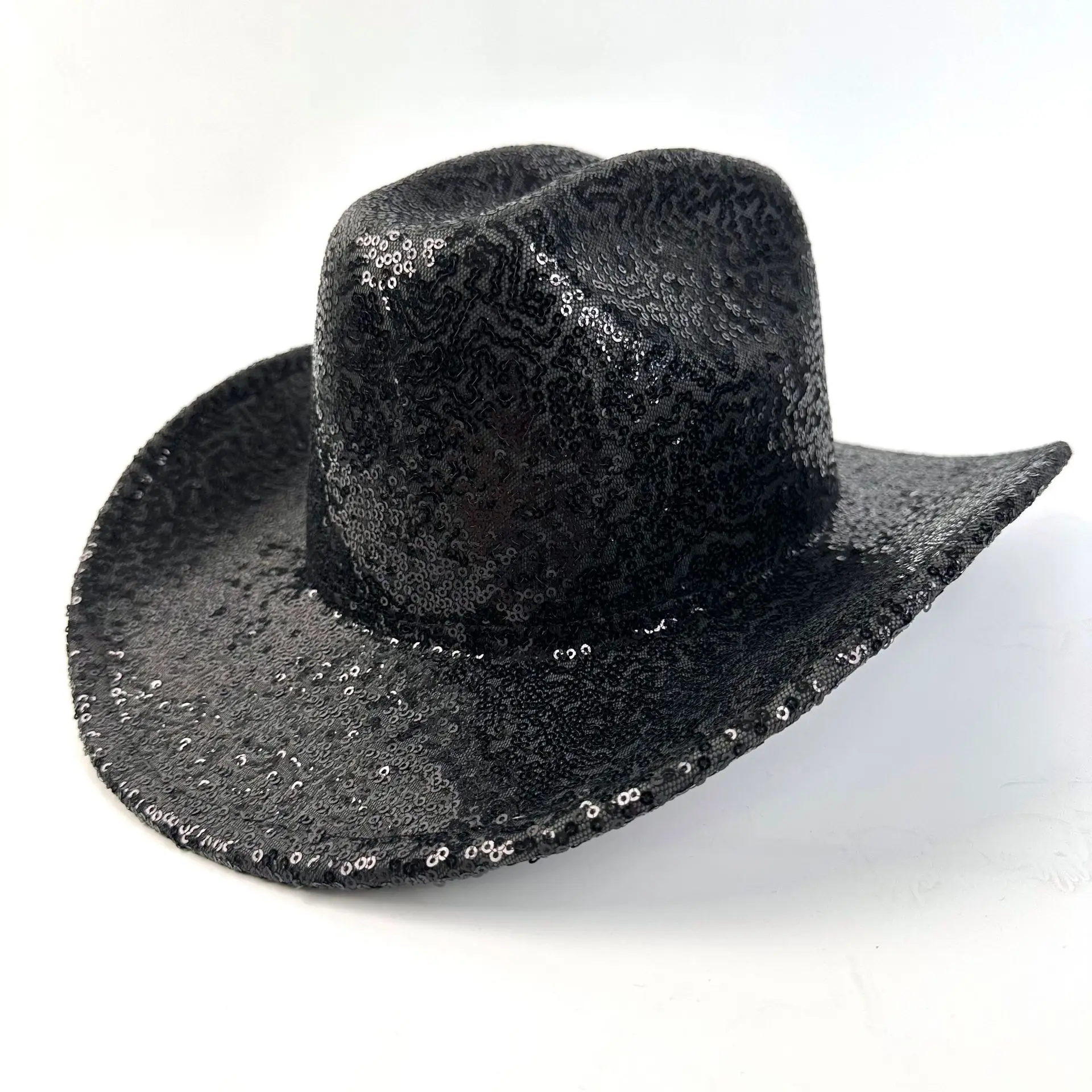 

Holiday Party Festival Prom Show Cowboy American Sequin Cool Jazz Top Hat