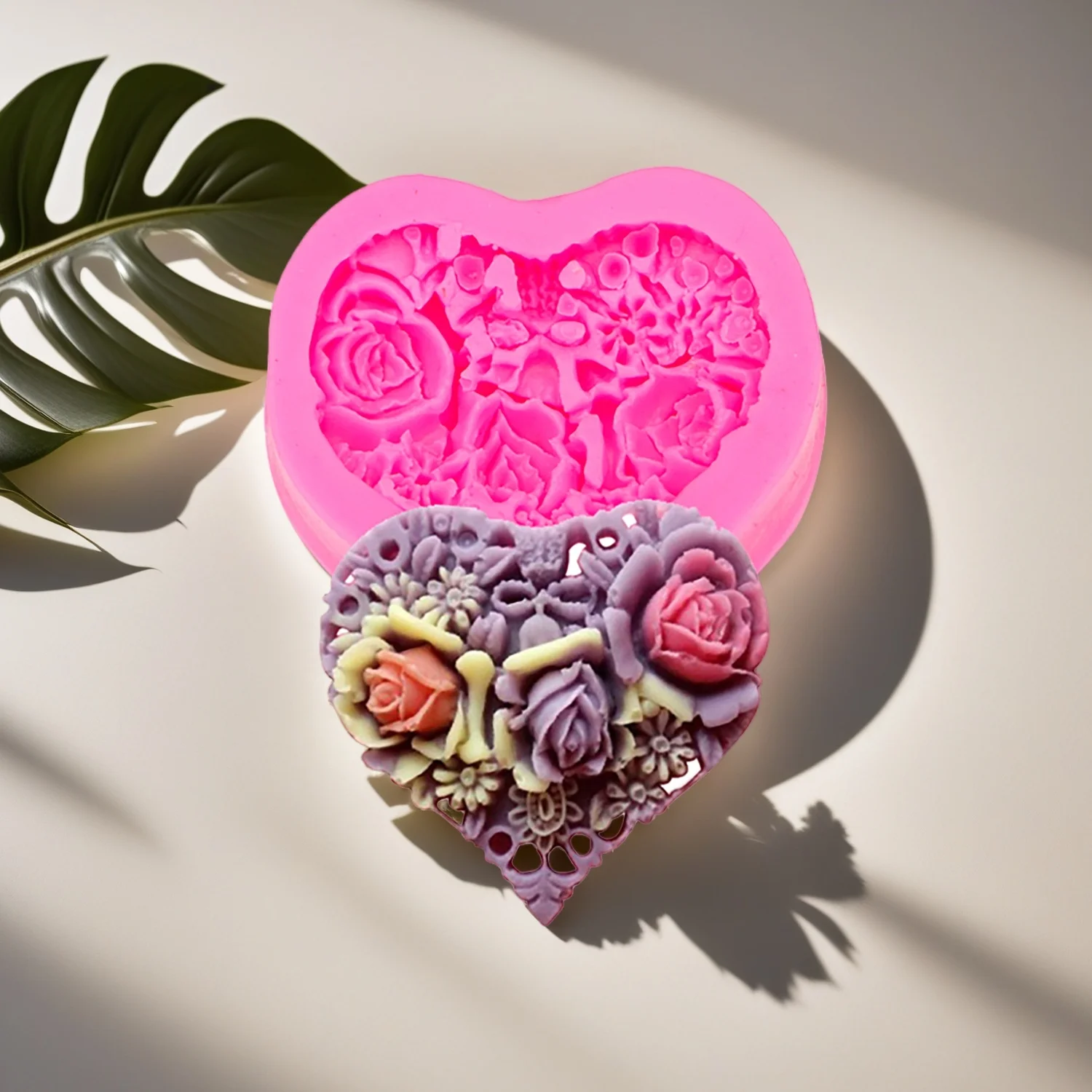 Baking Mold Heart-shaped Chocolate Sugar Silicone Molds Fondant Sugarcraft Clay DIY Cakes Dessert
