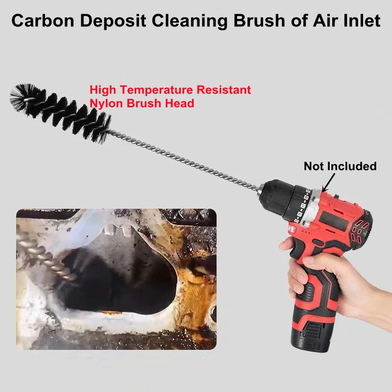 Auto Valve Carbon Deposit Cleaning Brush Car Engine Intake Duct Cleaning Tool Cylinder Cleaning Special Brush