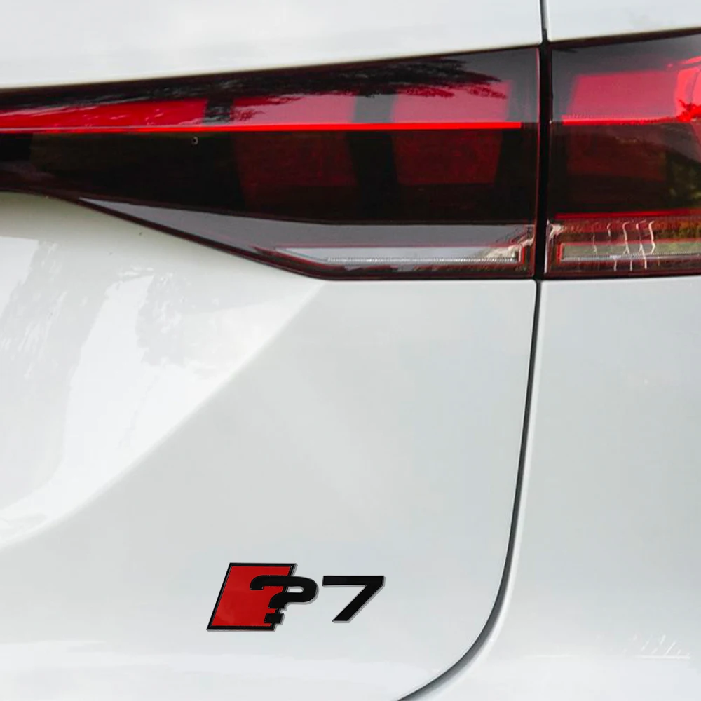 Auto-Karosserie Heckklappen-Emblem aus Aluminiumlegierung, Aufkleber-Dekor-Zubehör für Audi RS A3 A4 A5 A6 A7 A8, Auto-Styling-Abzeichen – Detail 12