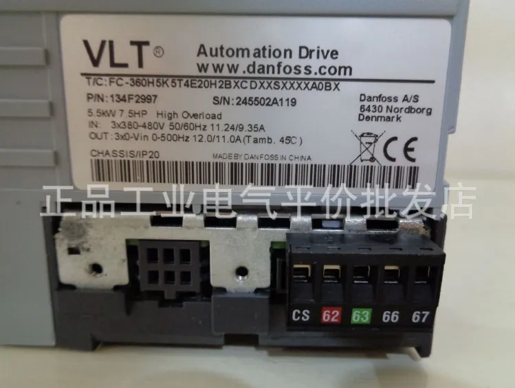 

Подлинный 134F2997 Danfoss FC360H5K5T4E20H2BX + AO с автобусом