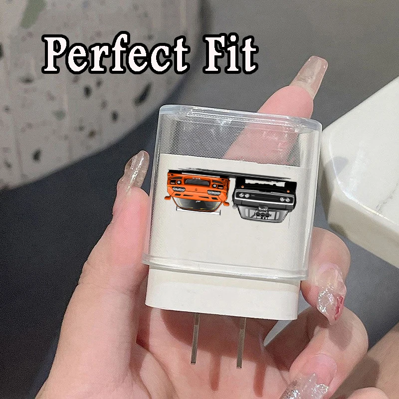 Classic Fast Furious Sport Car Protection Case for IPhone 15 14 13 Pro Max 18/20W Charger&Charging Protector Data Wire Winder