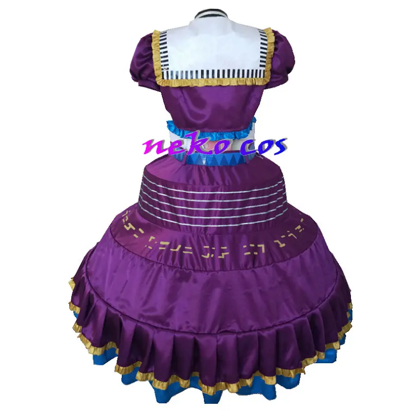 

Namine Ritsu Anime Character Game Cosplay costume shoes Custom Size Purple Tops Skirts