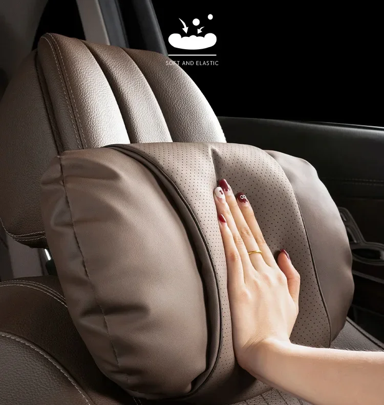 Car Headrest Comfortable Anti-fatigue Lumbar Cushion Suitable for Mercedes-Benz Seats Tesla Maybach BMW Interior Accessories