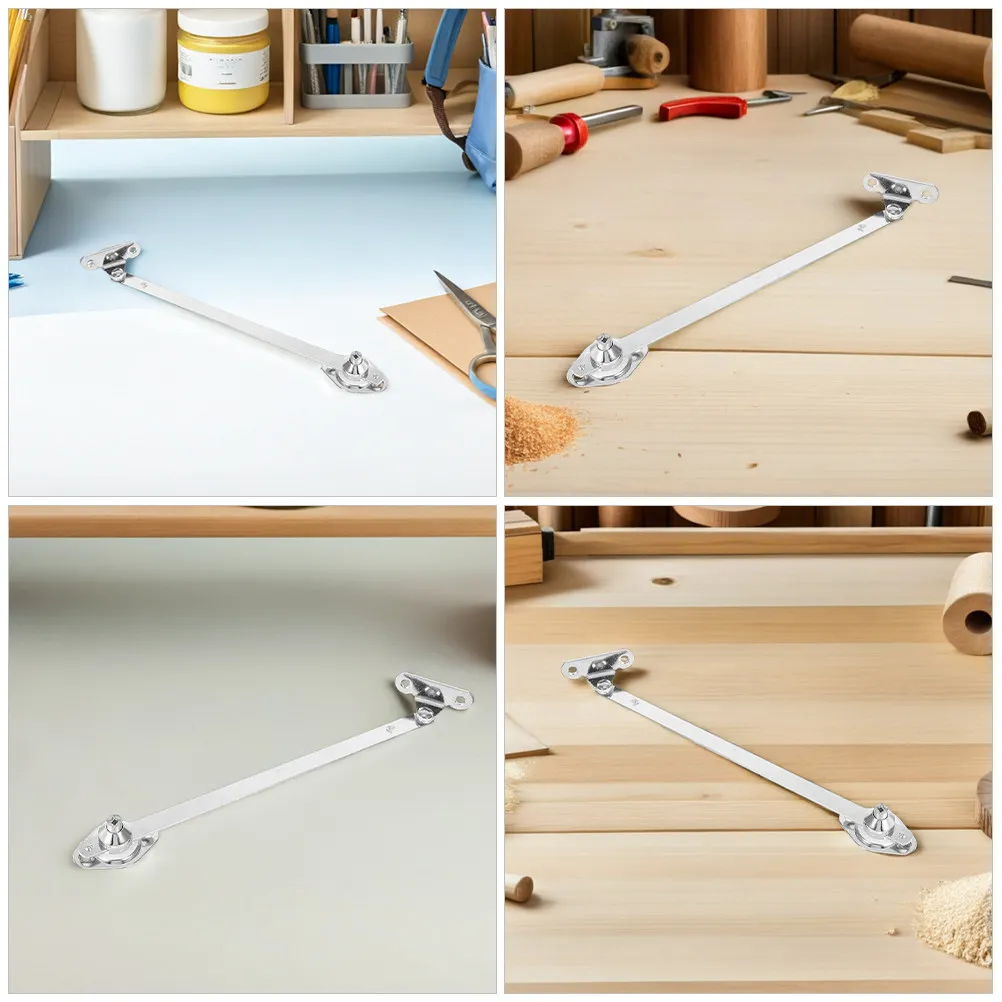 2Pcs Kitchen Cabinet Door Hinges Stainless Steel Drop Down Flap Support Rod Strong Load Bearing Cupboard Hinges Smooth Quiet