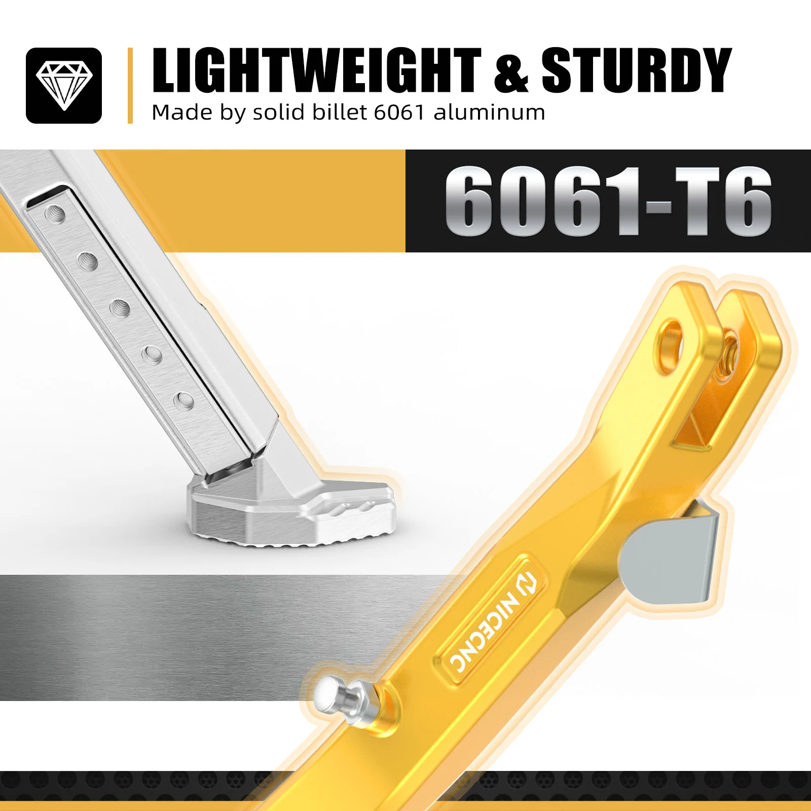 

NICECNC For Suzuki DRZ400SM DRZ 400 SM DRZ 400E DRZ400S DRZ 400 S DRZ400 SM 2000-2024 Adjustable Kickstand & Side Stand Springs