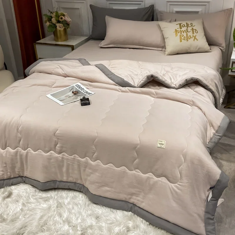 Lightweight air-conditioned comforter Cooling summer comforter with cooling fabric Home double sided cooling blanket bed silk